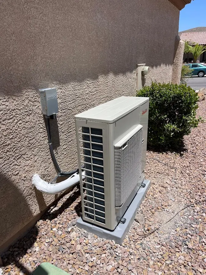 Residential air conditioning condenser unit in Hidden Valley